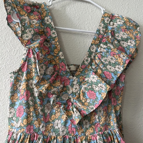 SOLD 💐 Entro floral print cotton Dress size L - Picture 3 of 10